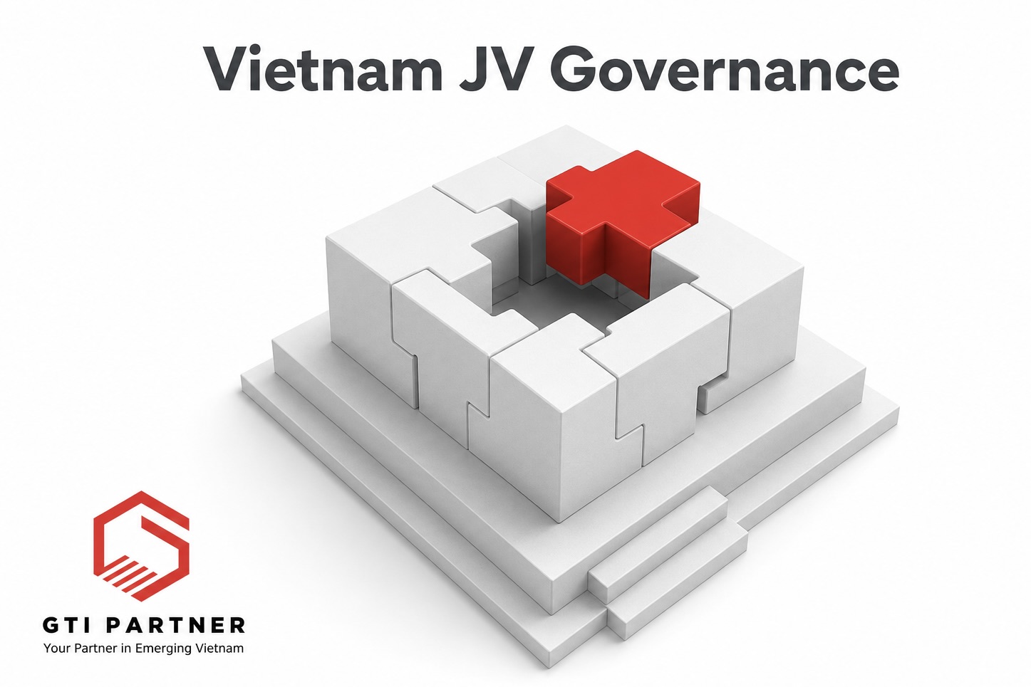 Vietnam JV Governance Strategy Abstract architectural structure representing Vietnam JV Governance and operational stability for foreign SMEs.